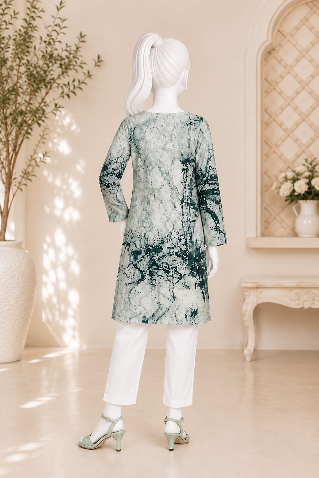 PyariPoshak Girls Exclusive Printed 2 Piece Suit – Modern Classic Look