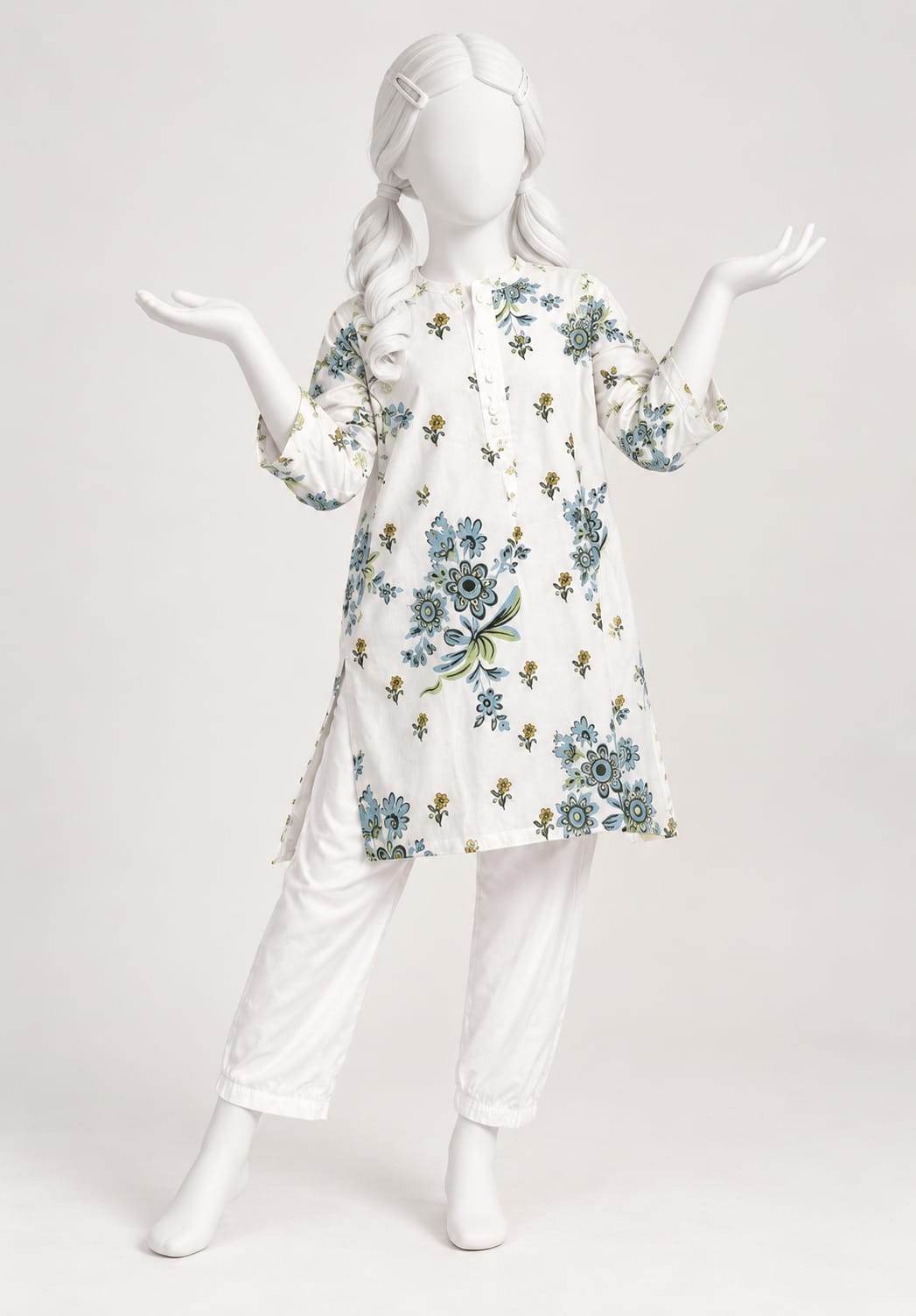 PyariPoshak Girls Exclusive Printed 2 Piece Suit – Modern Classic Look