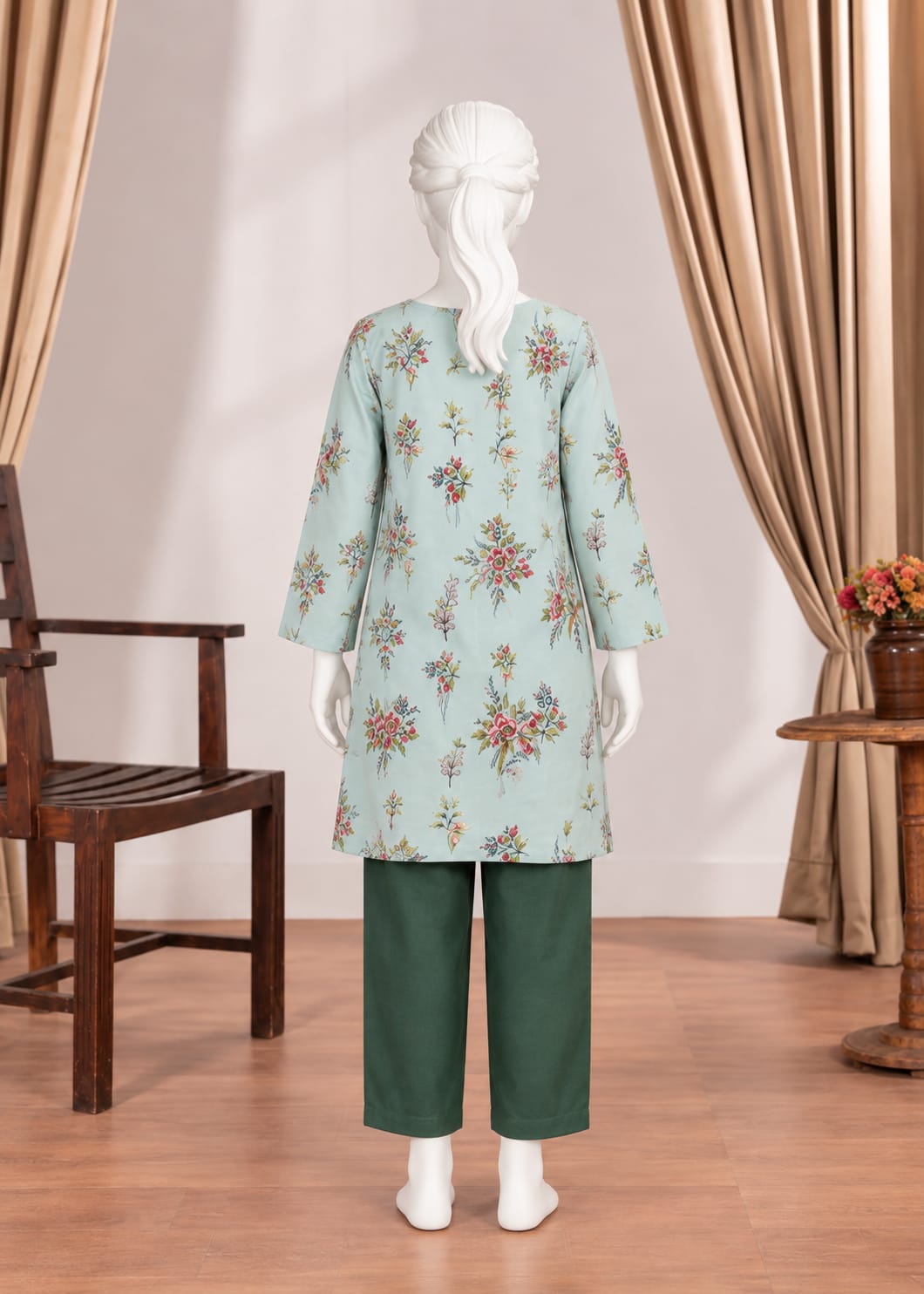 PyariPoshak Girls Exclusive Printed 2 Piece Suit – Modern Classic Look