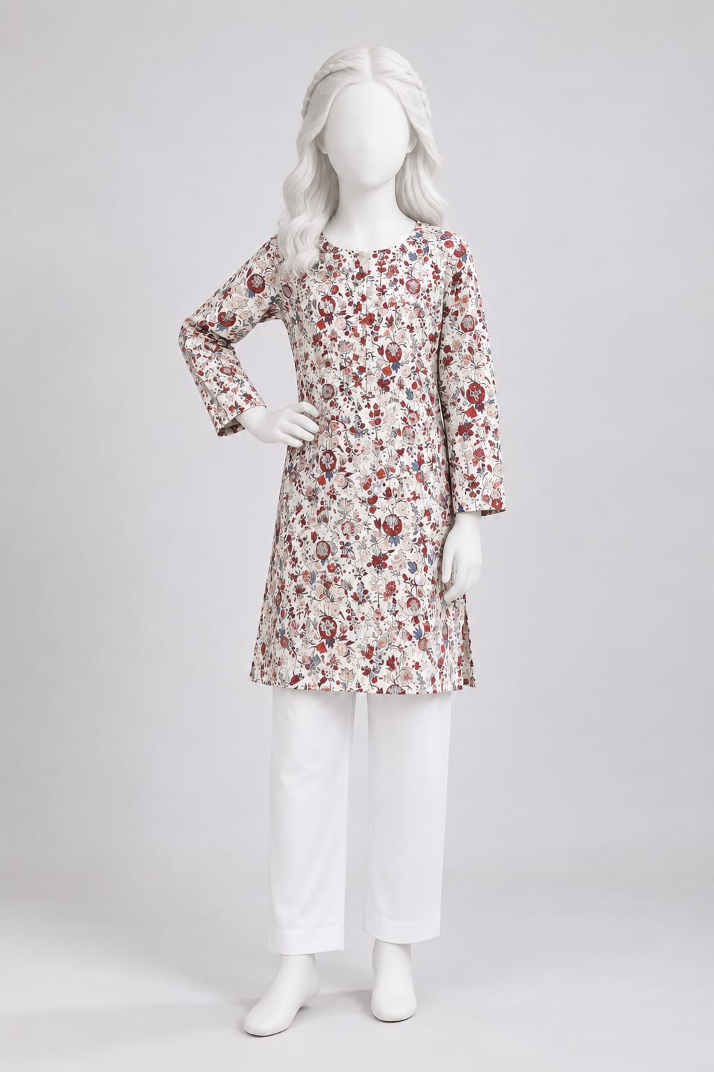 PyariPoshak Girls Exclusive Printed 2 Piece Suit – Modern Classic Look