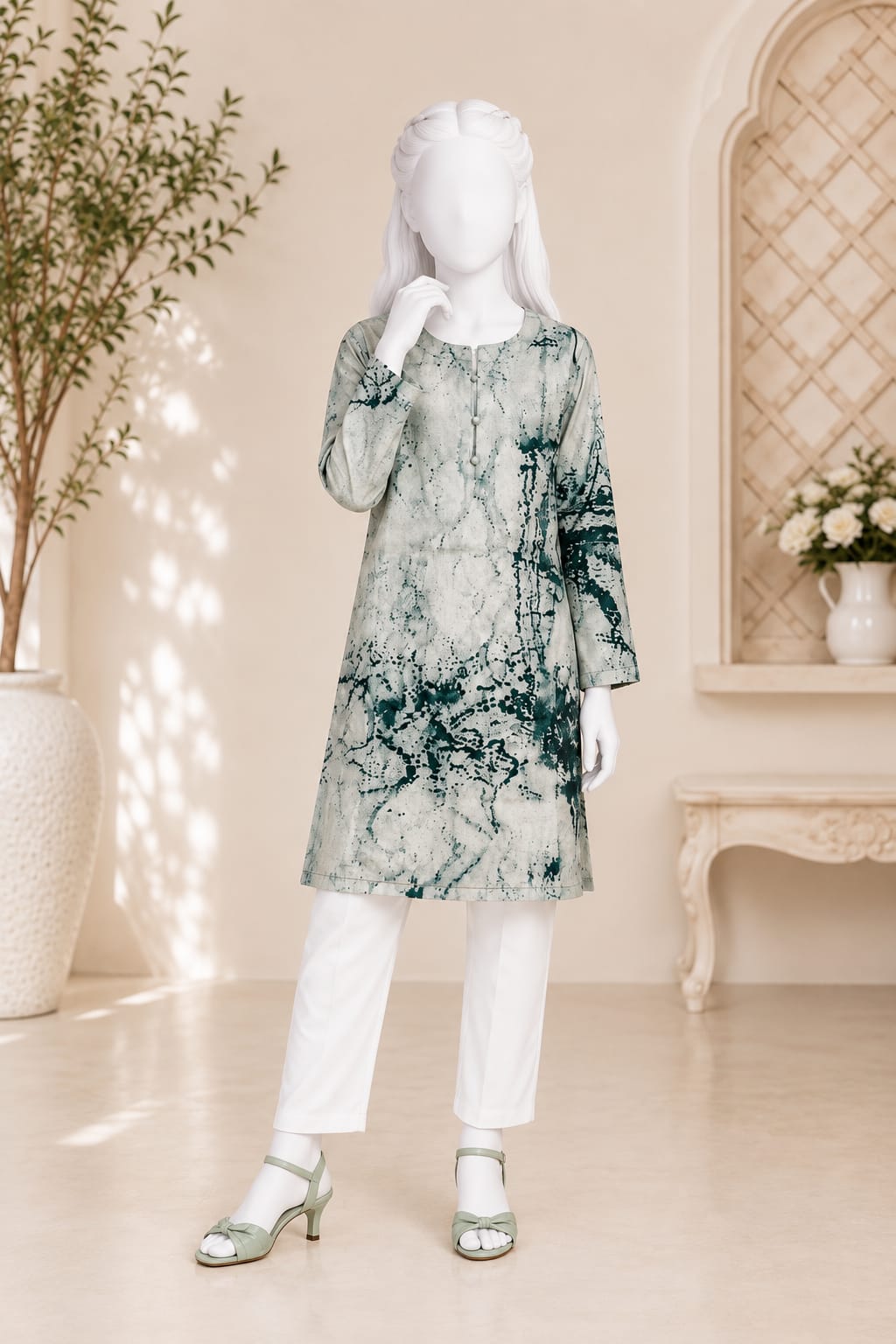 PyariPoshak Girls Exclusive Printed 2 Piece Suit – Modern Classic Look