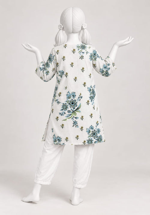 PyariPoshak Girls Exclusive Printed 2 Piece Suit – Modern Classic Look
