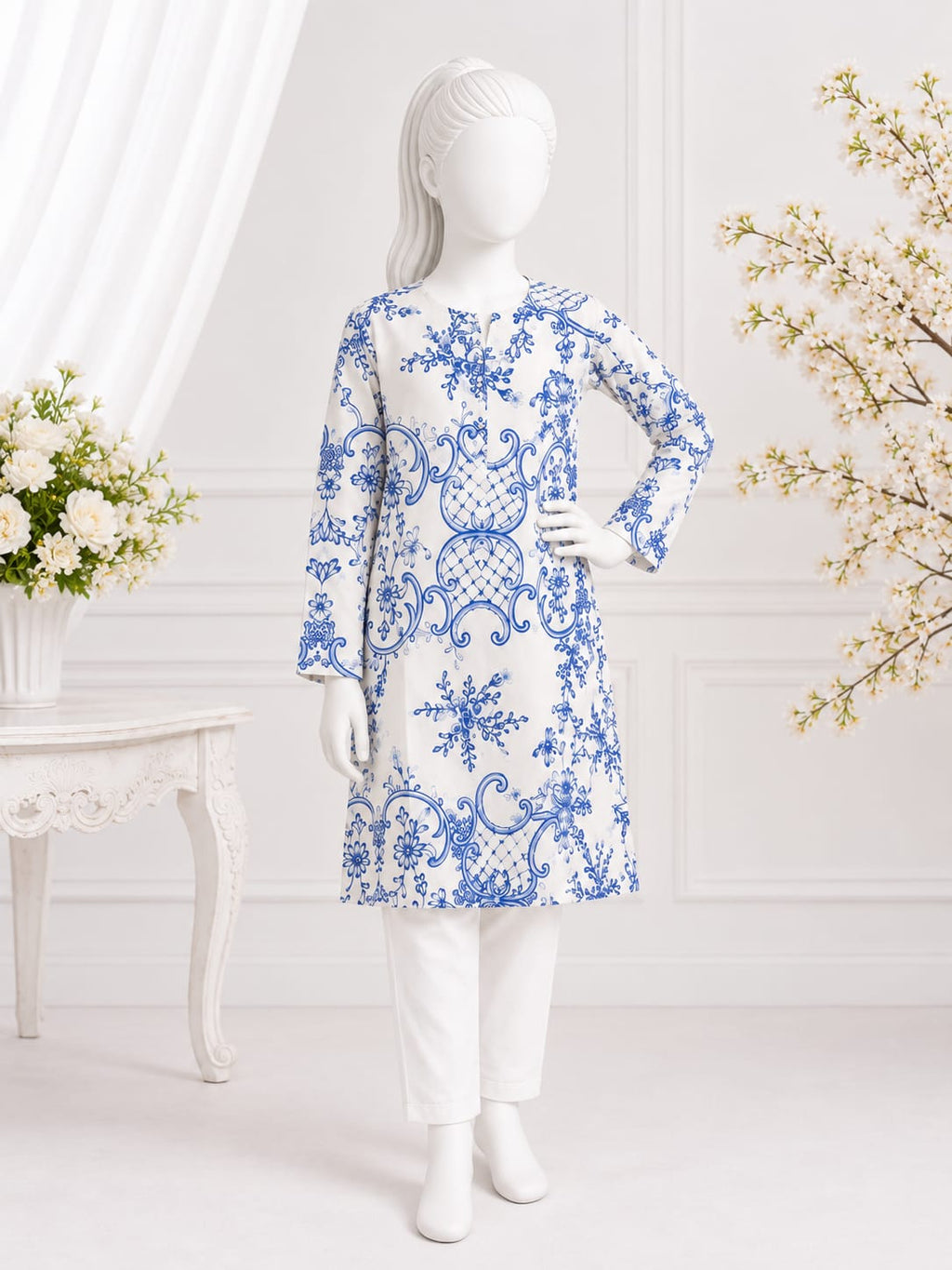 PyariPoshak Girls Exclusive Printed 2 Piece Suit – Modern Classic Look