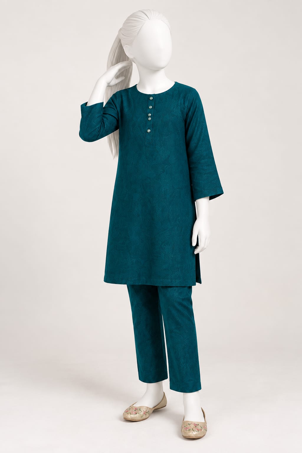 PyariPoshak Girls Exclusive Printed 2 Piece Suit – Modern Classic Look