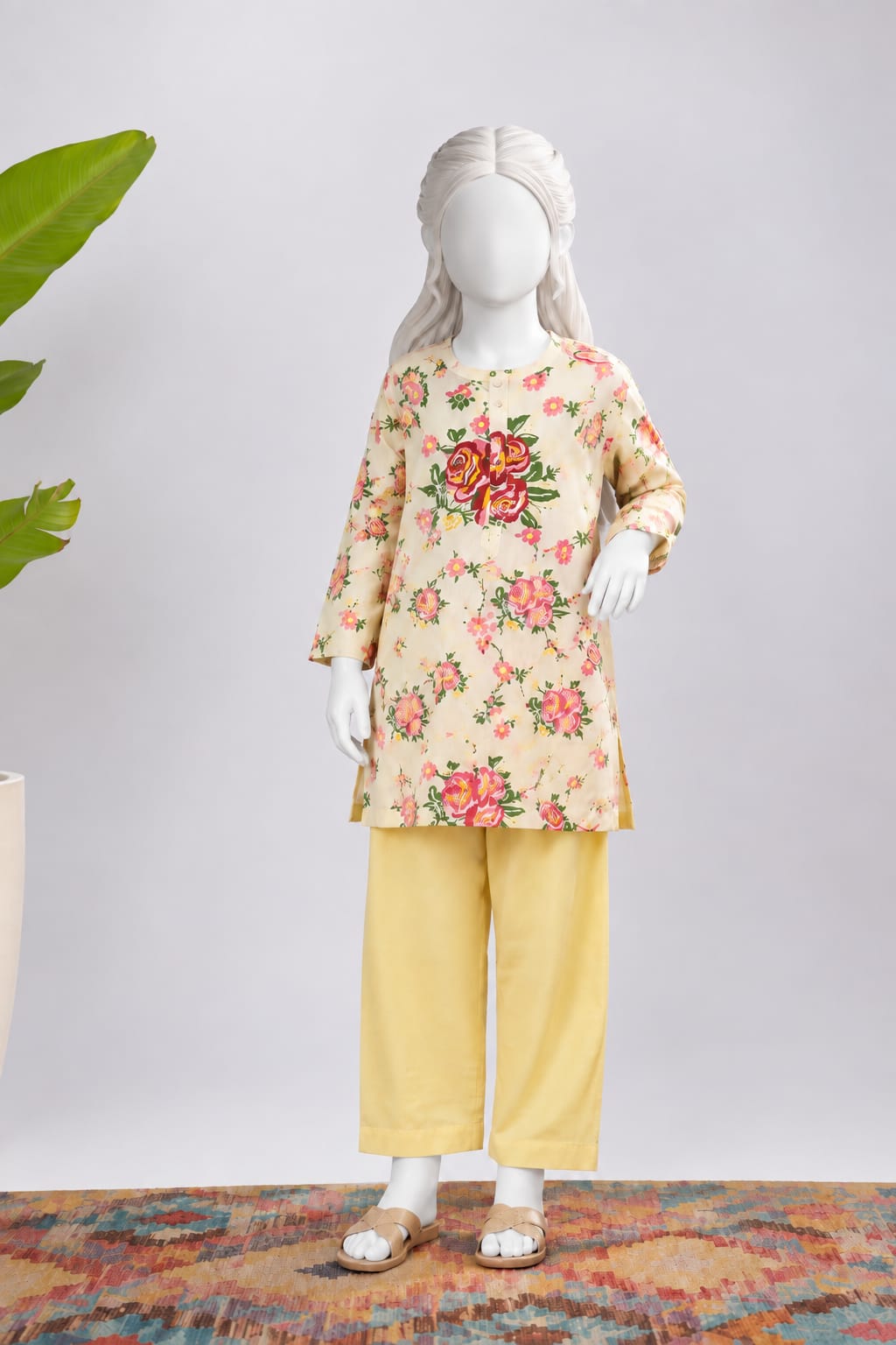 PyariPoshak Girls Exclusive Printed 2 Piece Suit – Modern Classic Look