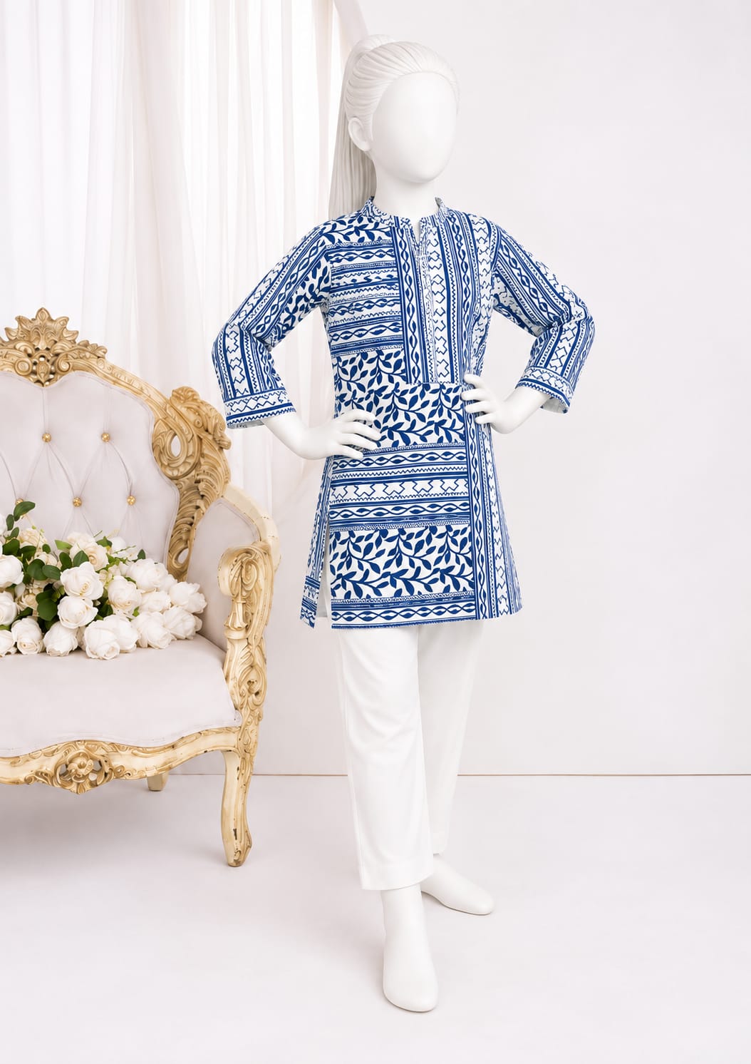 PyariPoshak Girls Exclusive Printed 2 Piece Suit – Modern Classic Look