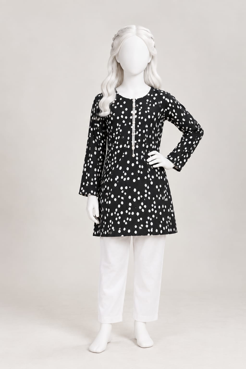 PyariPoshak Girls Exclusive Printed 2 Piece Suit – Modern Classic Look