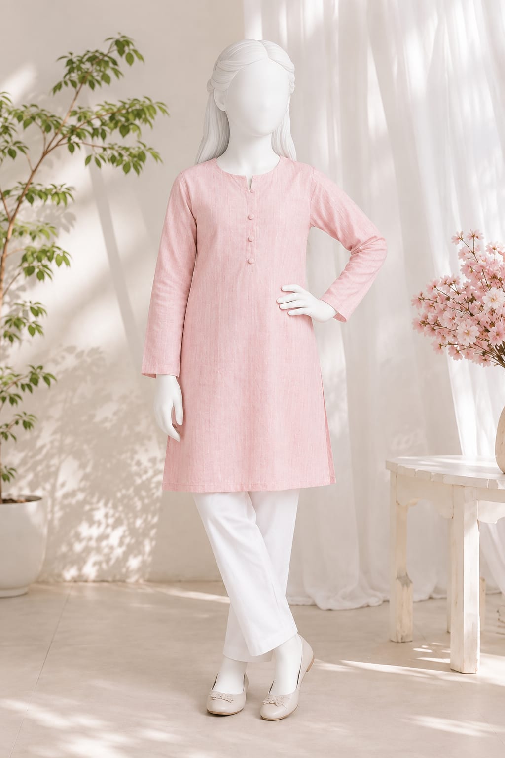 PyariPoshak Girls Exclusive Printed 2 Piece Suit – Modern Classic Look