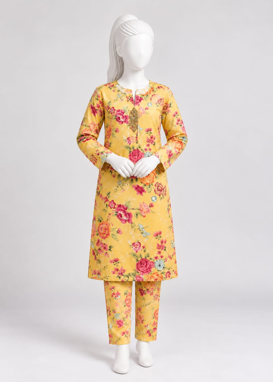 PyariPoshak Girls Exclusive Printed 2 Piece Suit – Modern Classic Look