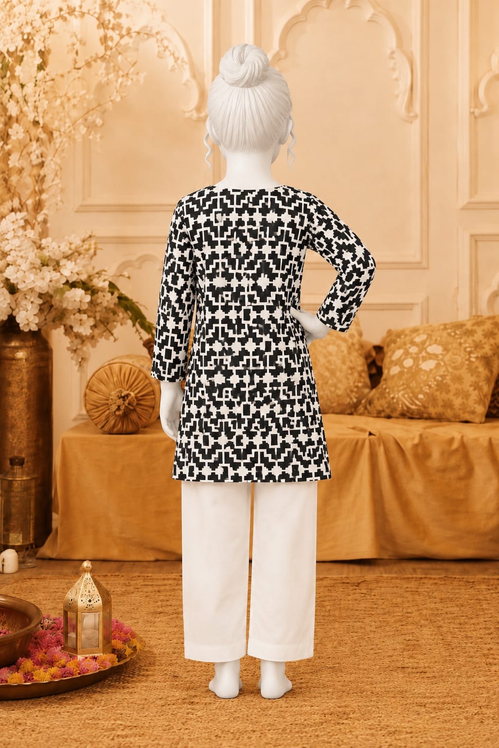 PyariPoshak Girls Exclusive Printed 2 Piece Suit – Modern Classic Look