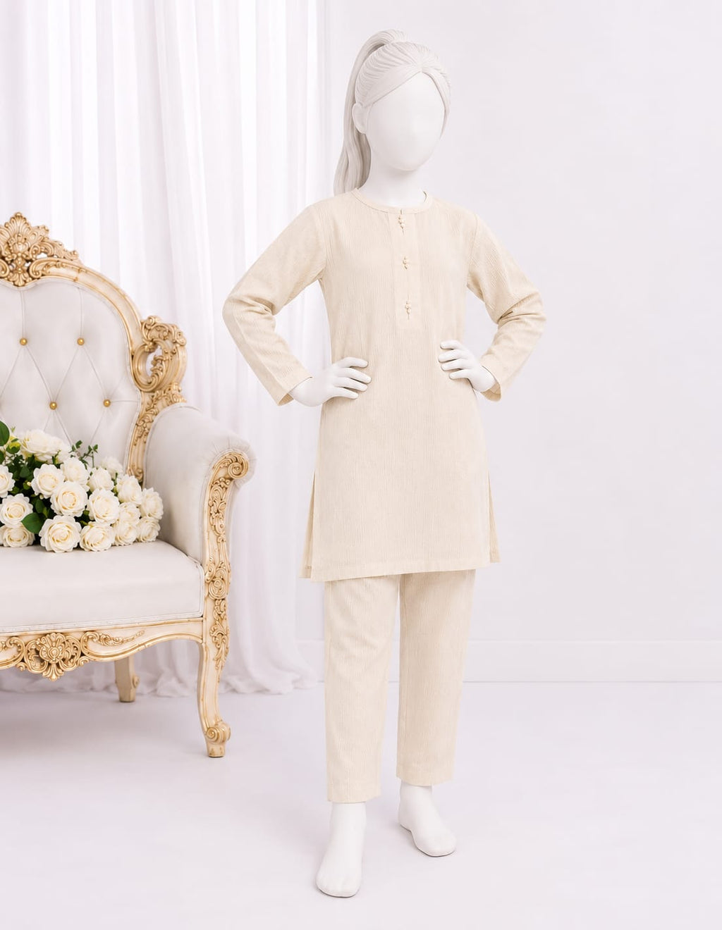 PyariPoshak Girls Exclusive Printed 2 Piece Suit – Modern Classic Look