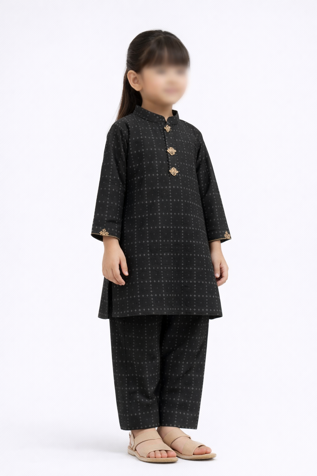 PyariPoshak Girls Exclusive Printed 2 Piece Suit – Modern Classic Look