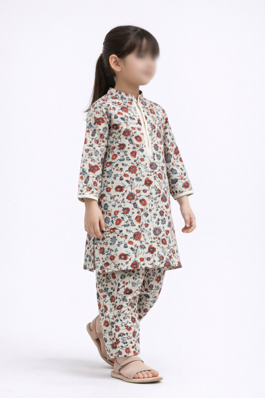 PyariPoshak Girls Exclusive Printed 2 Piece Suit – Modern Classic Look